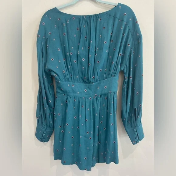 NWT•Free People•Love Grows Here Romper•Green Combo•Size Small - Picture 3 of 7